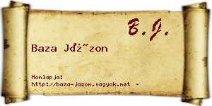 Baza Jázon névjegykártya